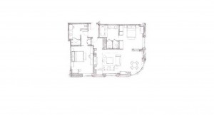 2 Bedroom Corner Suite Floor Plan