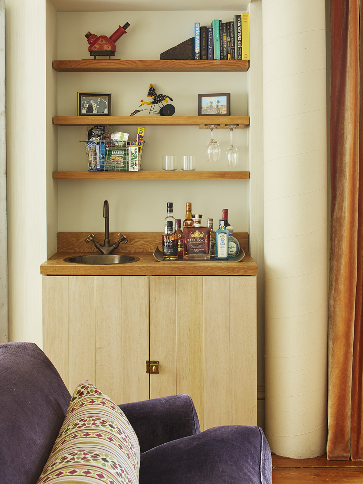 Bar sink in the main living area