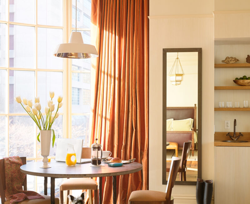 View of the dining nook in the 1 Bedroom Corner suite