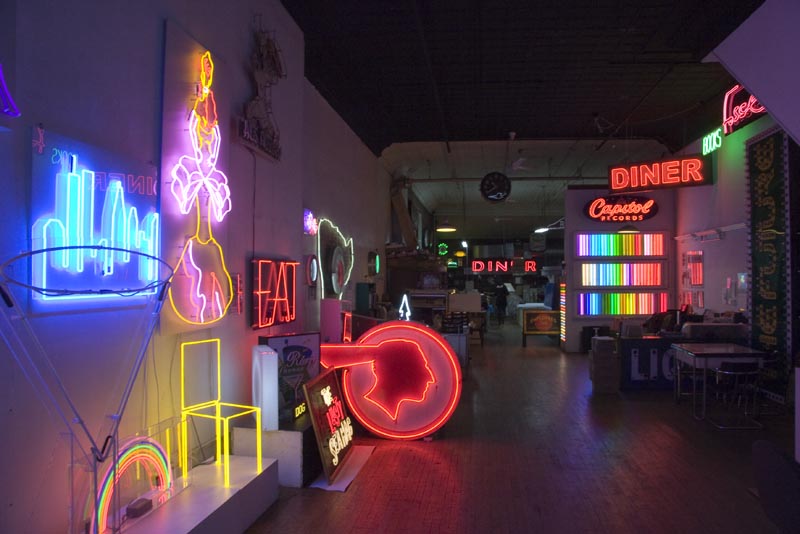 Neon signs and neon art on display at Let There Be Neon