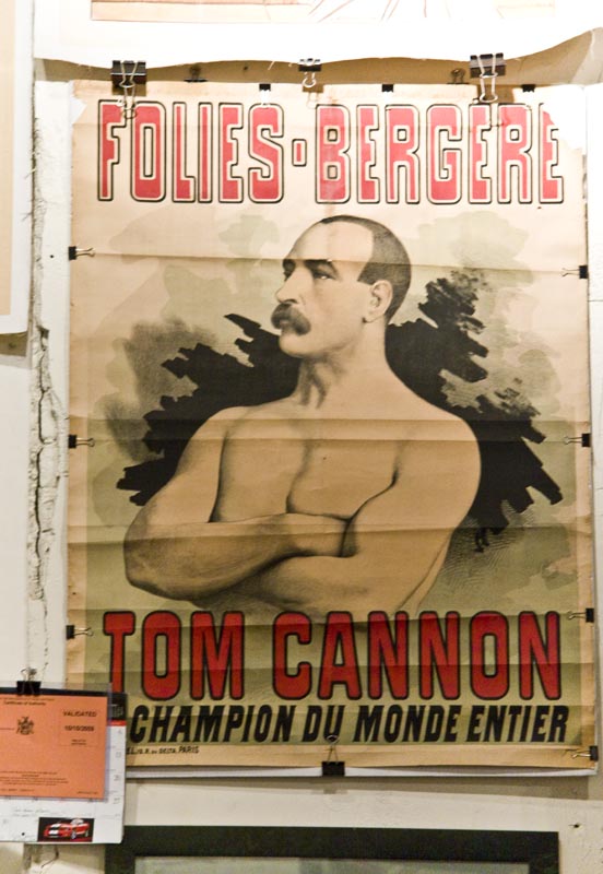 Tom Cannon vintage boxing poster inside Philip Williams Posters
