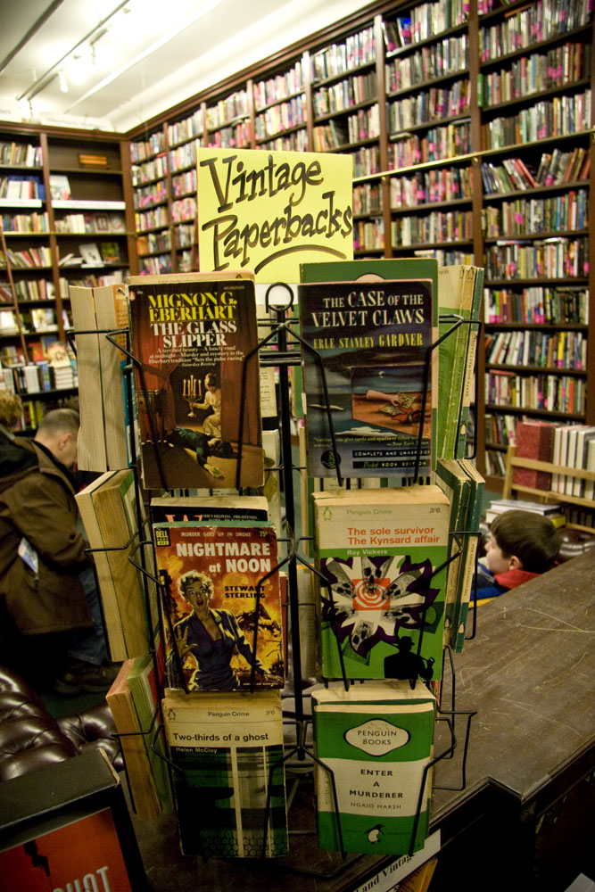 Shop for vintage paperbacks at the Mysterious Bookshop during your stay at The Greenwich Hotel