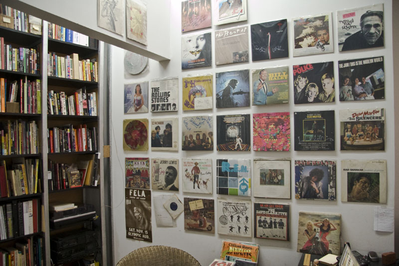 Explore the wall of records at the Archive of Contemporary Music during your stay at The Greenwich Hotel