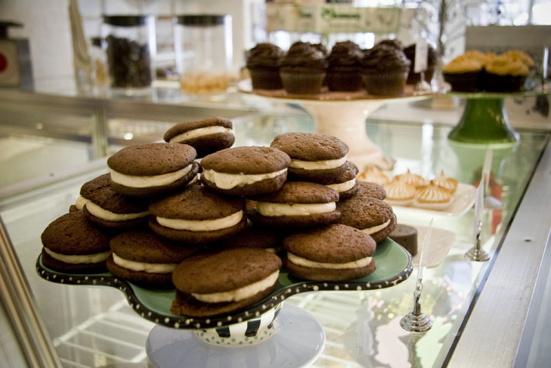 Whoopie pie on the counter at Duane Park Patisserie