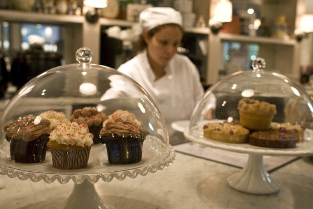 Muffins and baked goods on the Sarabeth's Kitchen countertop