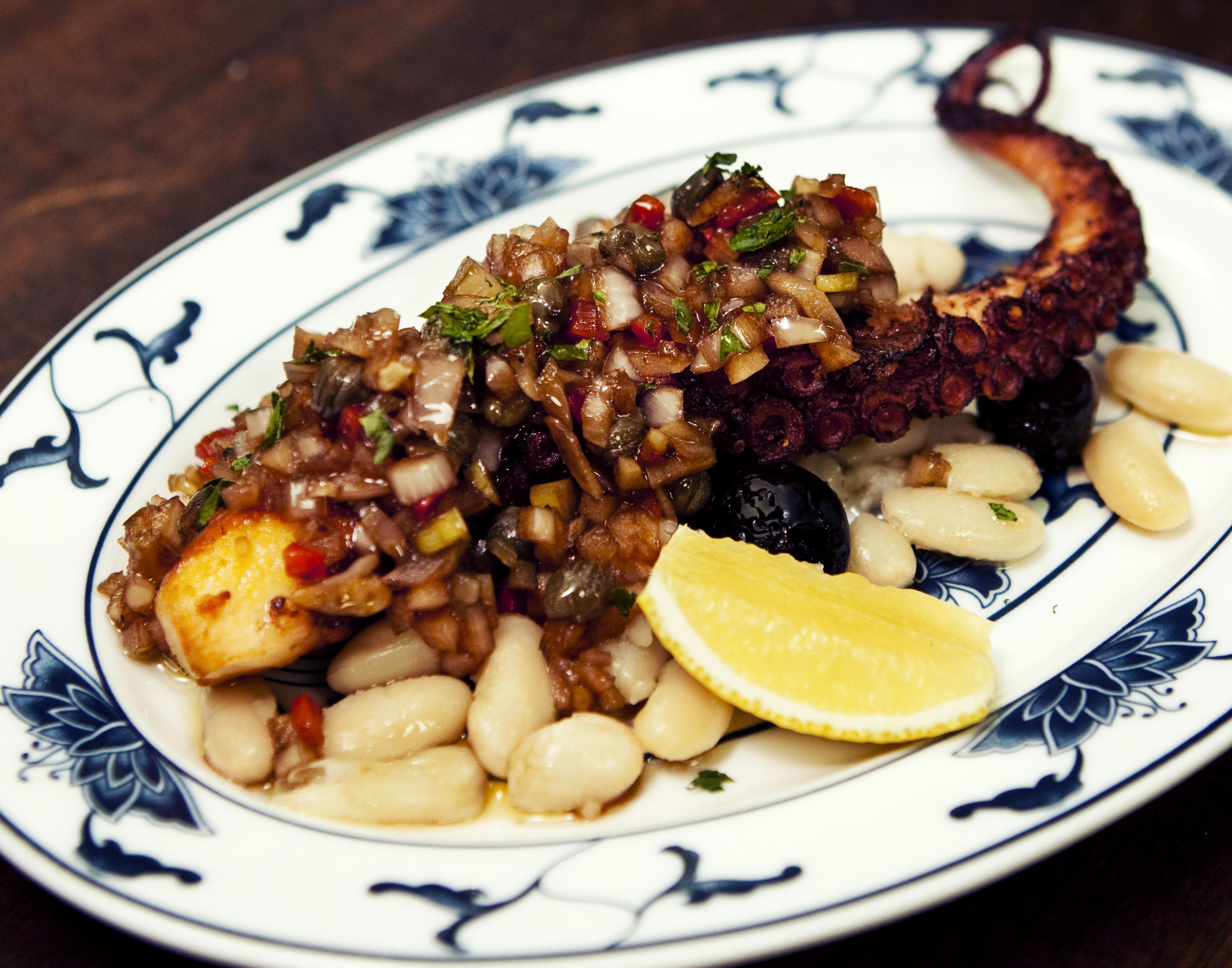 A close up of an octopus dish Macao Trading Co.