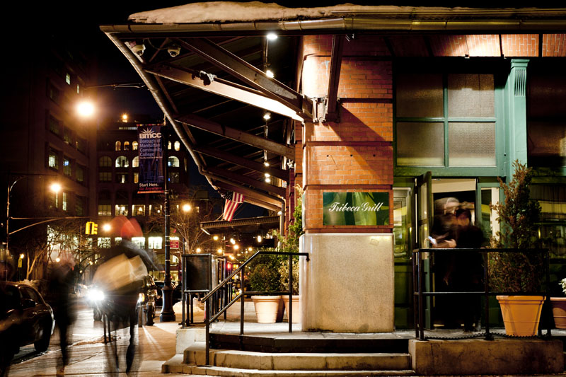 Tribeca Grill entrance located within walking distance from The Greenwich Hotel