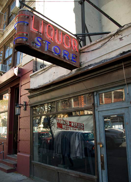 The Greenwich Hotel's neighborhood guide featuring J. Crew at the Liquor Store