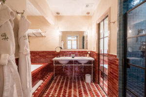 wide view of the bathroom