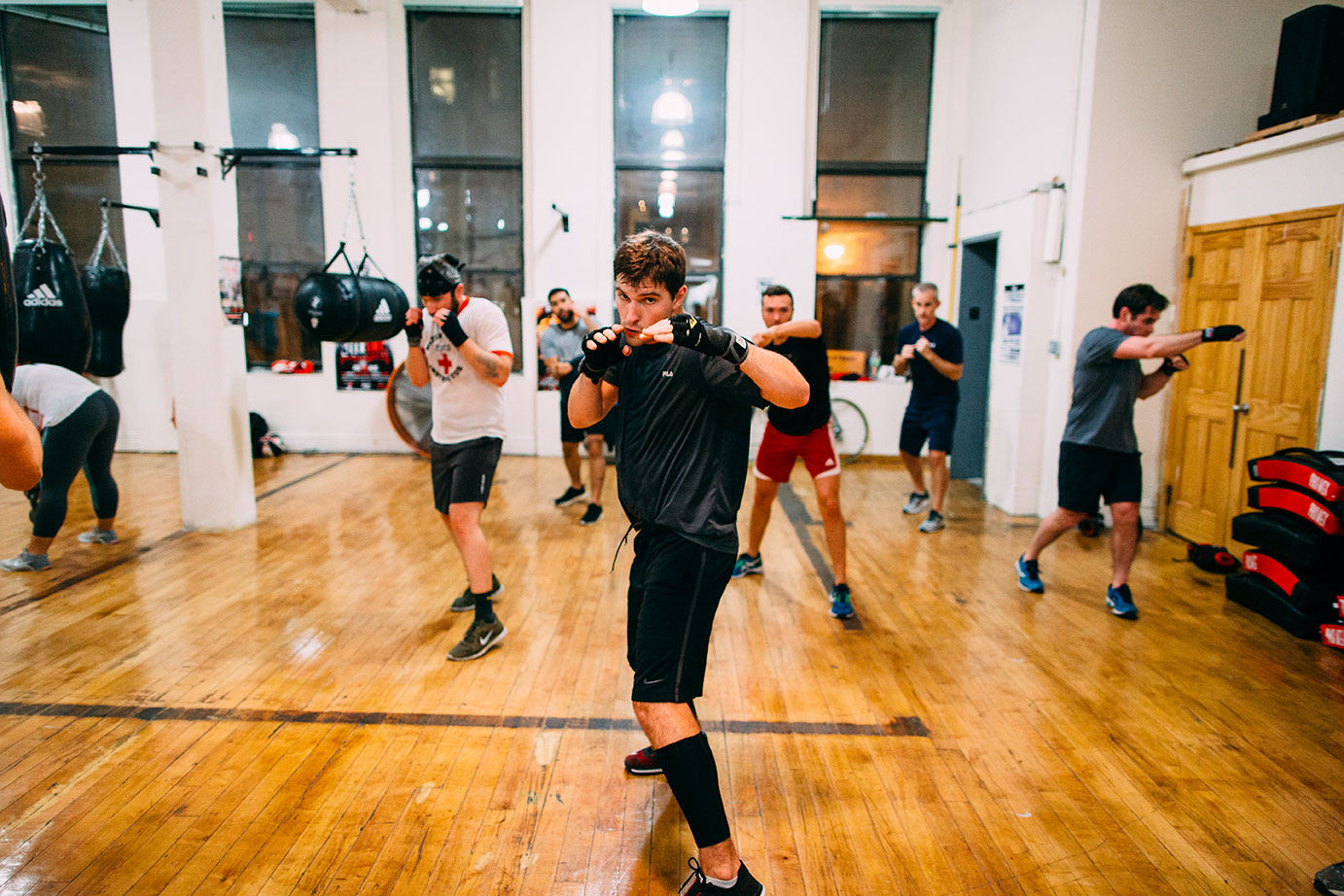 A class in session at Church Street Boxing Studio