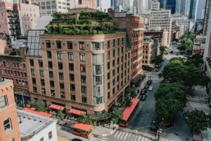 The Greenwich Hotel captured from drone by Brandon Lajoie