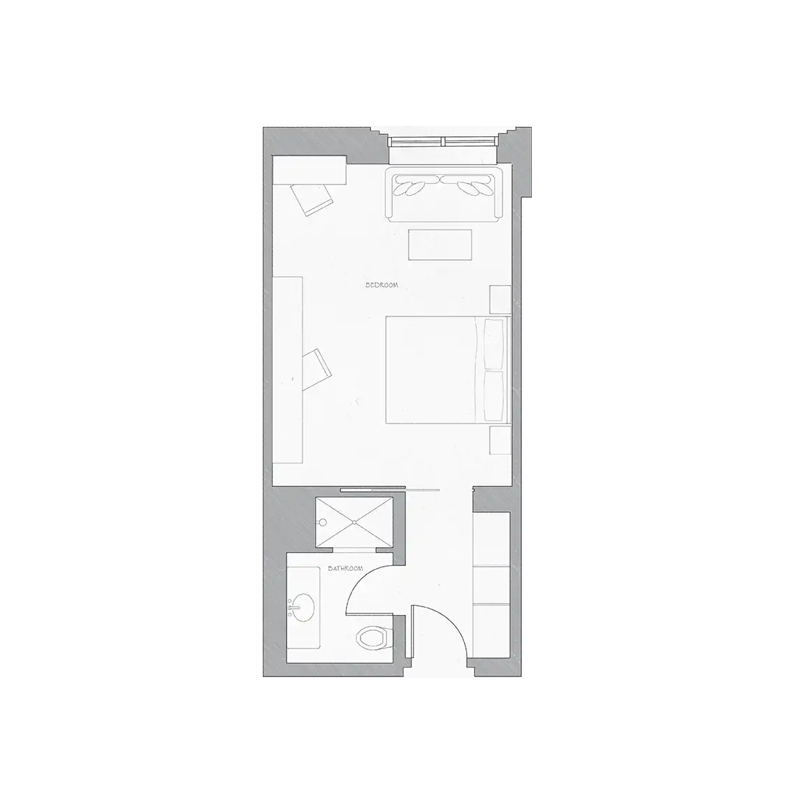 Superior King Room Floorplan
